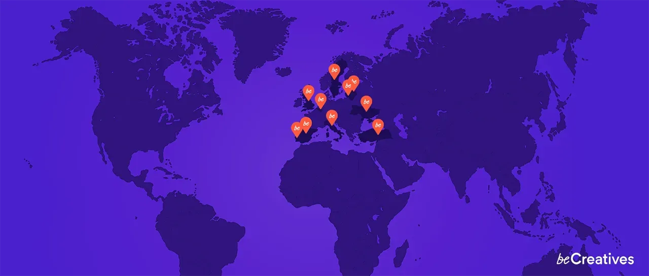 Countries where beCreatives team members are based