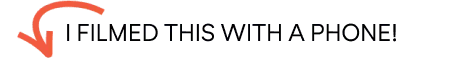 I filmed this with a phone!