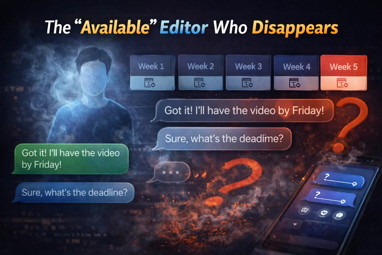 The "Available" Editor Who Disappears