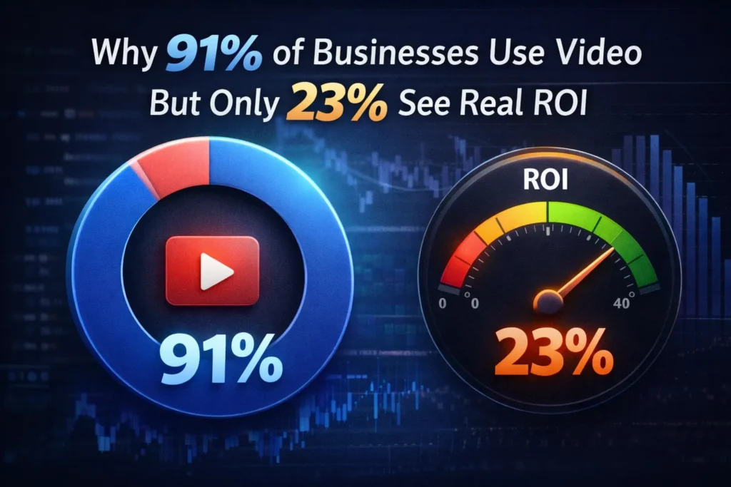 Why 91% of Businesses Use Video But Only 23% See Real ROI