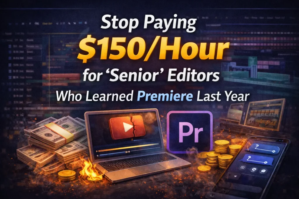 Stop Paying $150/Hour for 'Senior' Editors Who Learned Premiere Last Year
